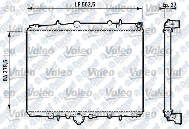 VALEO 732598 Su Radyatoru Citroen C5 / 406 Ii / 607 (Al/Pl/Brz) (380*538*26)